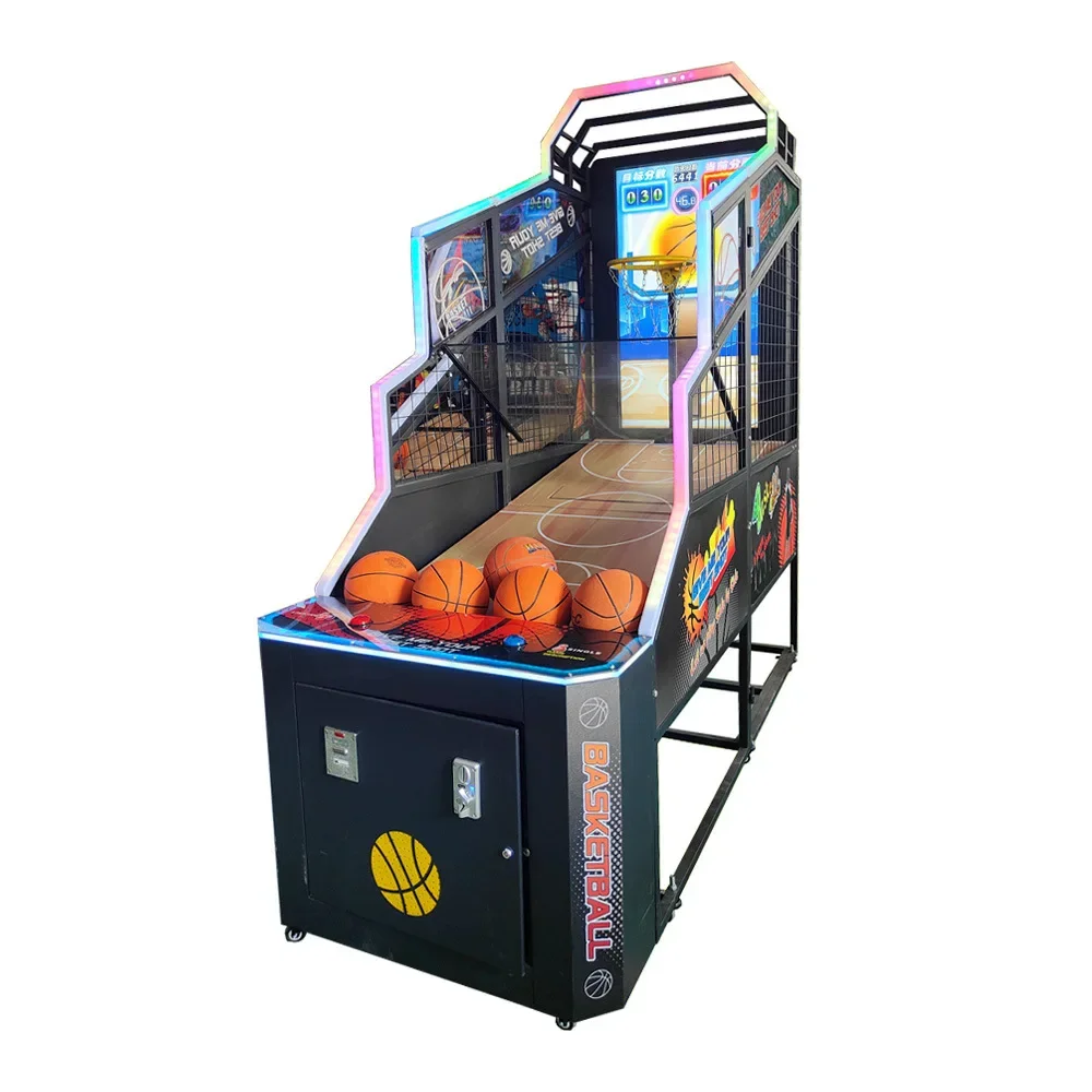 Coin Pusher Machine Basketball Shooting Arcade For Youth Indoor Sports Video Game Consoles Playground