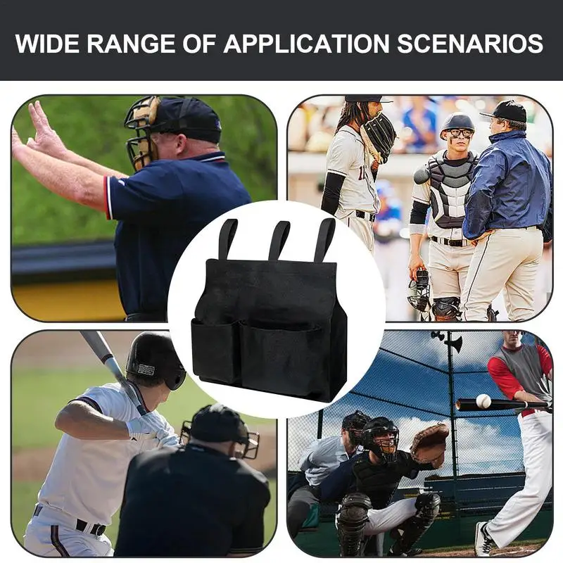 Baseball Umpire Ball Bag Oxford Cloth Waterproof Umpire Gear Umpire Ball Bag For Baseball Softball Referee Equipment hot sale