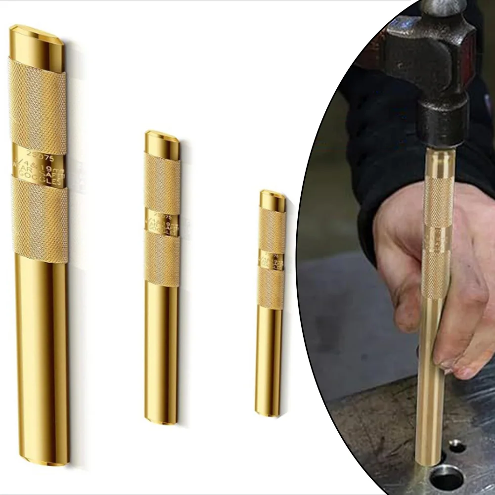 

Brass Punch Set 1 2 Inch Brass Drift Punch Set Erosion Resistant High Machinability Knurled Grip Rust Resistant