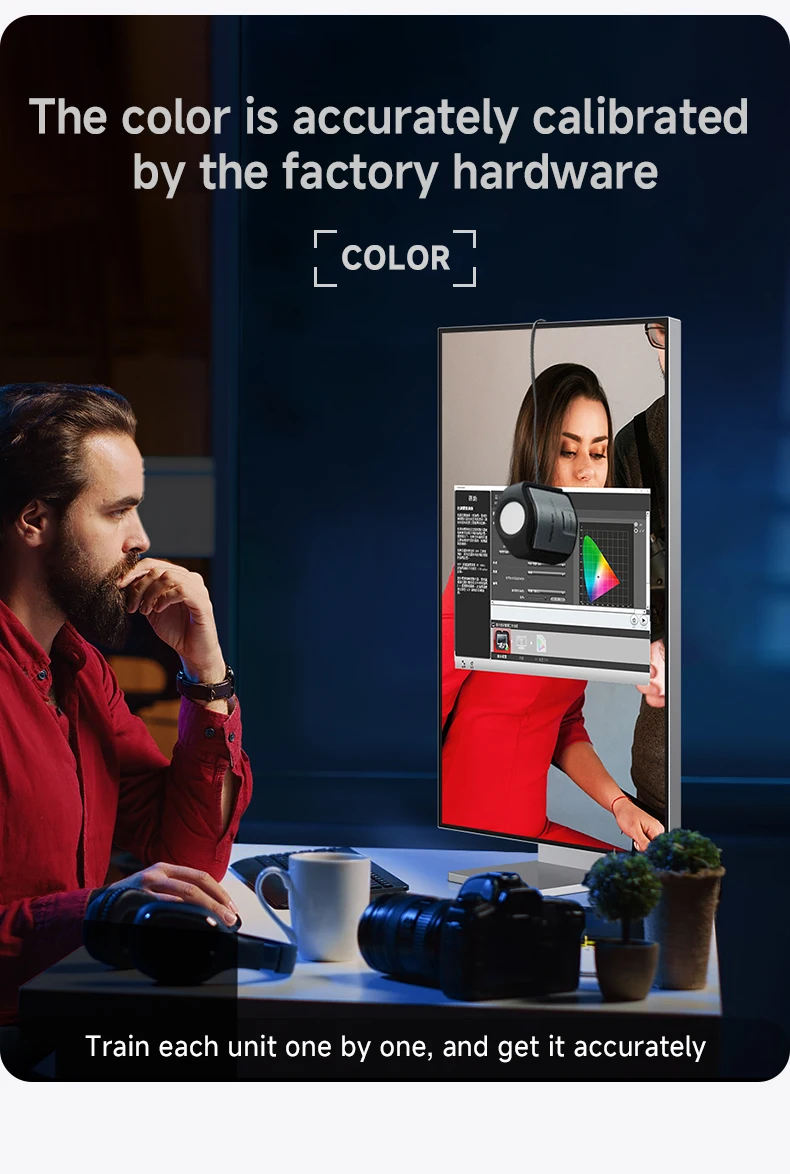 27인치 4K 60Hz LG 패널 모니터 10비트 삼면 베젤리스 애플 컬러 디스플레이 디자이너용 알루미늄 바디