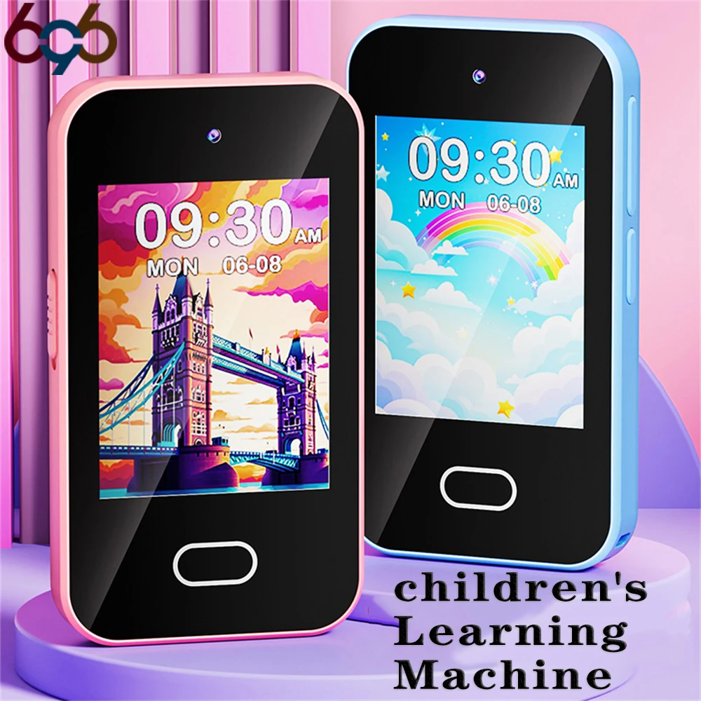 Kids Smart Phone For Girls Boys Student Dual Camera Music Player Toddler Learning Machine 16 Games Mini Phones For Birthday Gift
