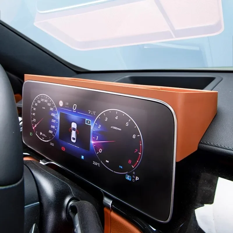 

For Mercedes-Benz 2021-2025 S-Class S400 Instrument Screen Original Car Color Silicone Storage Box S450 Car Interior Accessories