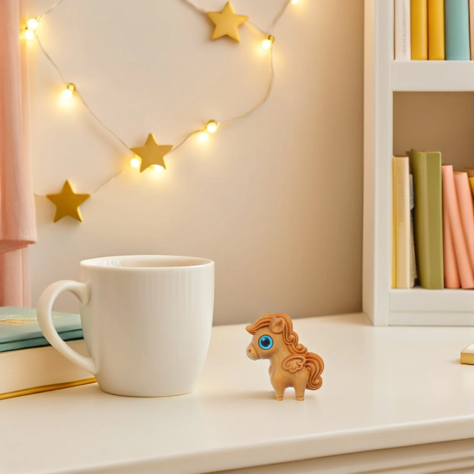 

Wooden Horse Hand Carved Mini For Home Office Desk Decor Horse Ornaments Chinese Zodiac 2026 New Year Decoration