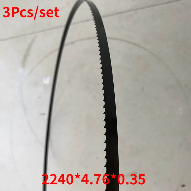 

3Pcs Woodworking Saw Blades Cut Curve Band Saw Blades 2240mm * 4.8mm bandsaw pully