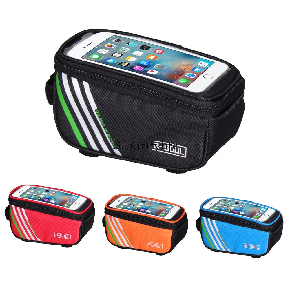 Mobile Phone Bicycle Front Beam Bag Head Mobile Phone Saddle Bag Cycling Fixture