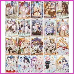 Anime Goddess Story Rare CP Refraction Game Cards Rem Ram Ganyu Eula Yelan Dehya Toys for boys Collectible Card Birthday Present