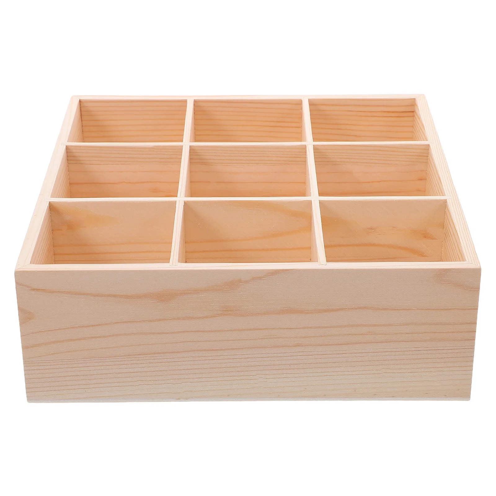 

Wooden Organizer Box Large Capacity Desk Storage Case Multipurpose Container Essential for Office Study Room Storage