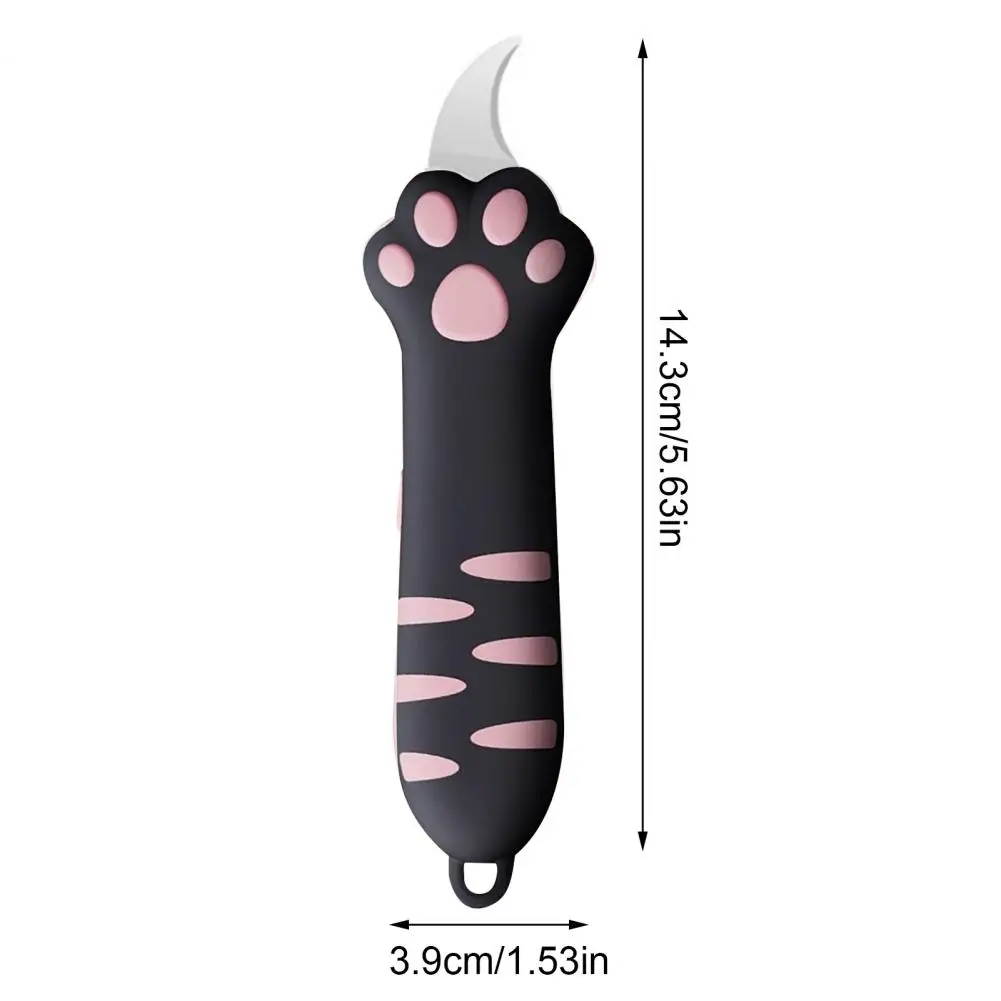 Cute Cat Paw Knife Box Cutter Cat Claw Design Box Paper Knife Retractable Cat Scratching Knife Cardboard Sealing Tape Cutter