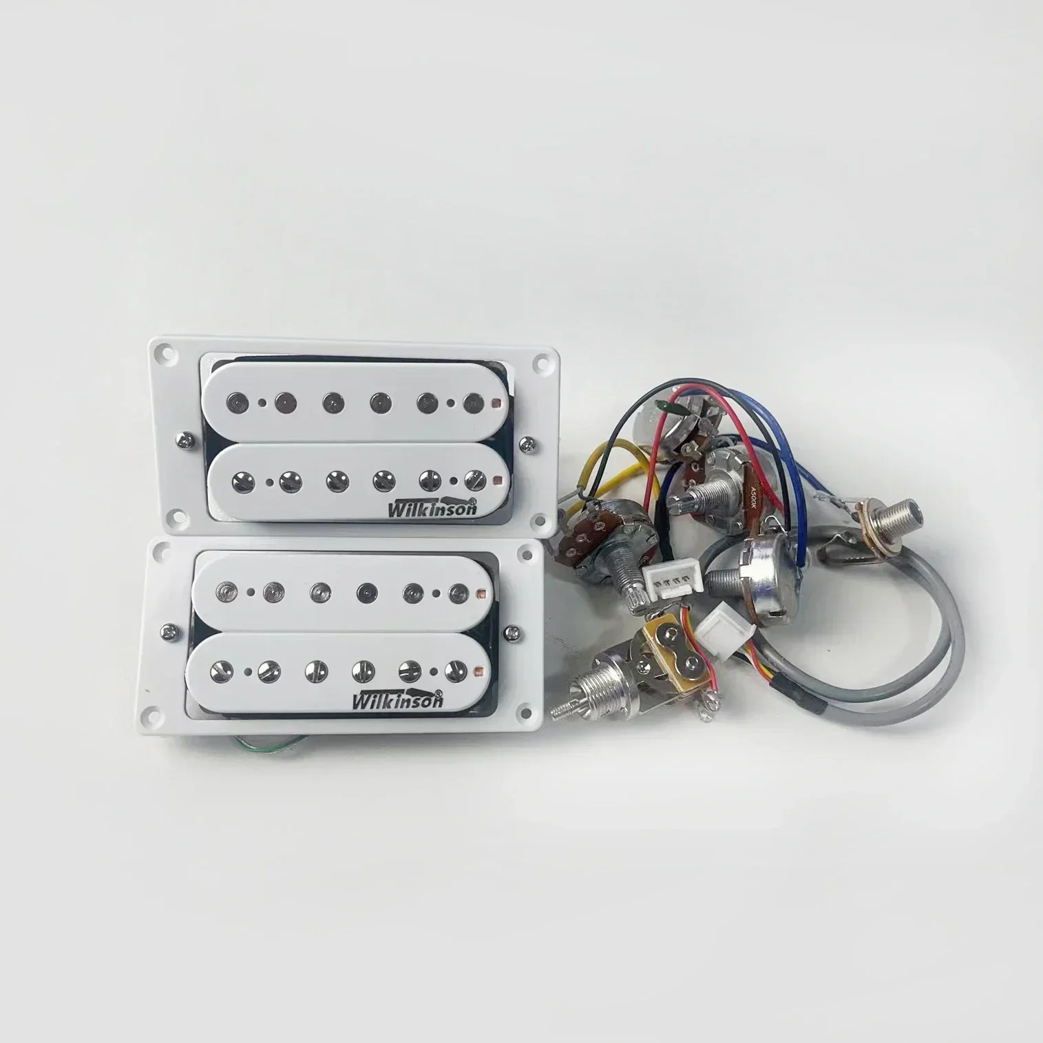 

Hot-selling Guitar Accessories new Ainico5 Humbucker Electric Guitar Pickups 2V2T Wiring Harness Guitar Pickup