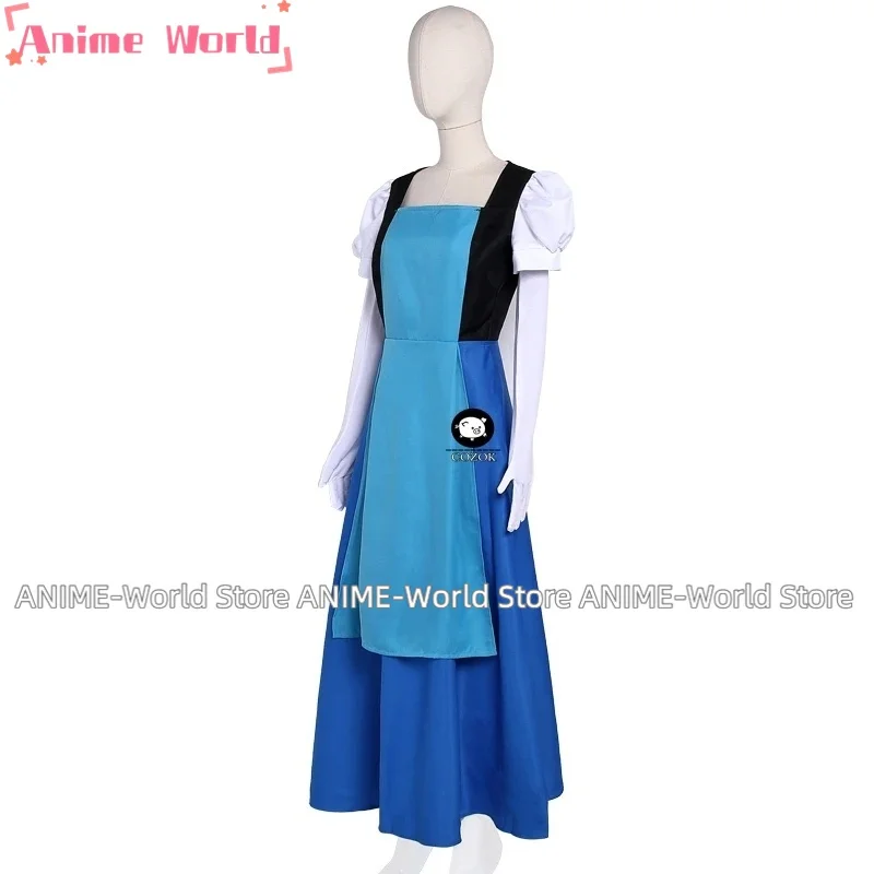 《Custom size》Cosplay Dress Women Sapphire Role Play Blue Dress Princess Fancy Dress Any Size