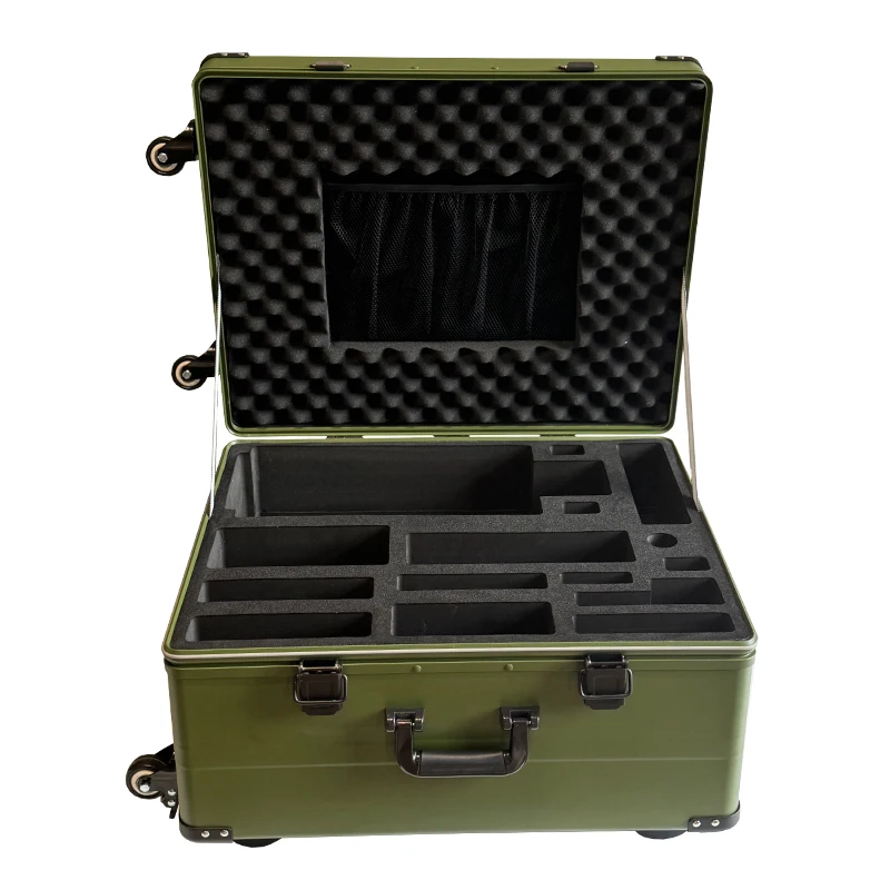 

High Quality Portable Aluminum Alloy Rounded Corner Luggage Heavy Duty Waterproof Durable Storage Box For Travel
