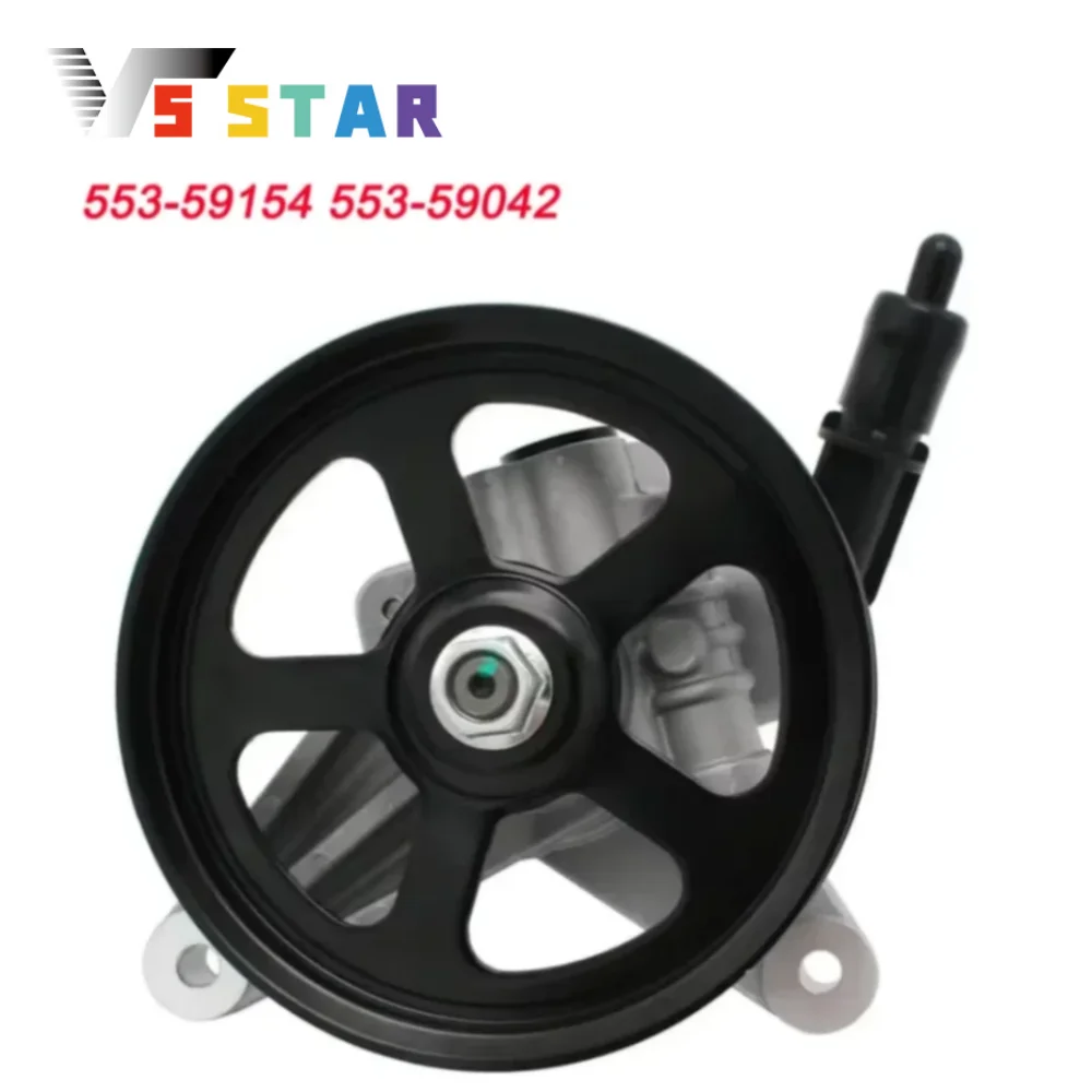 

56110RDJA02 56110RGLA02 56110PVJA01 56110RDJA01 553-59154 Power Steering Pump with Pulley For 2005-2010 Honda Odyssey Black