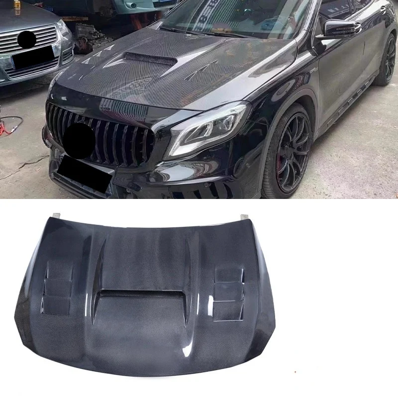 

Car Carbon fiber Engine Cover Hood Bonnet for Mercedes Benz GLA45 GLA200 GLA260 GLA200 X156 2015-2019