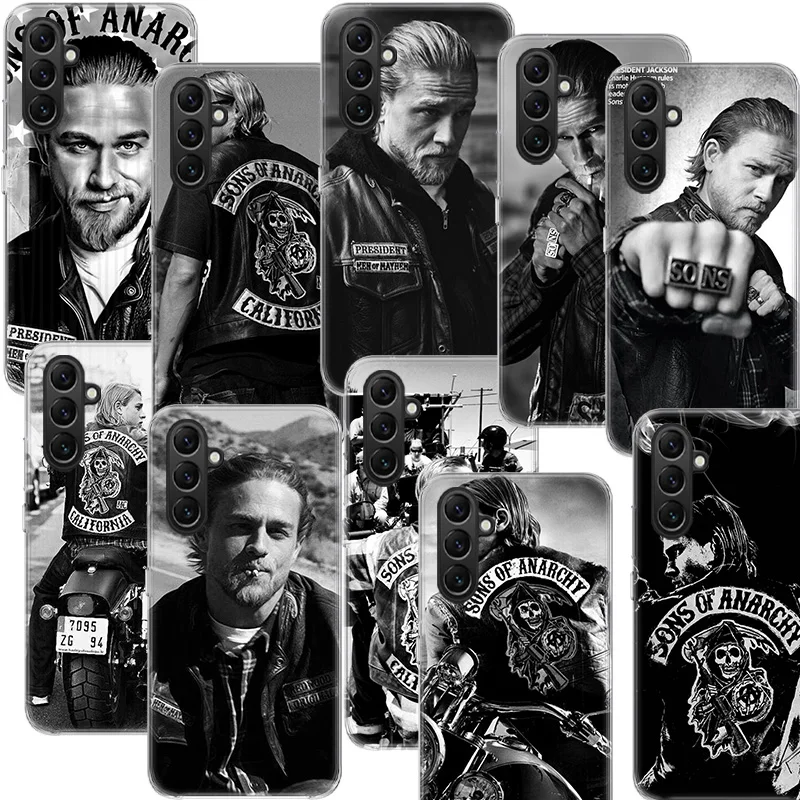 American TV Sons of Anarchy Phone Case Samsung A05S A15 A25 A35 A55 A04S A14 A24 A34 A54 Galaxy Note 20 Ultra 10 Lite 9 8 A6 A7