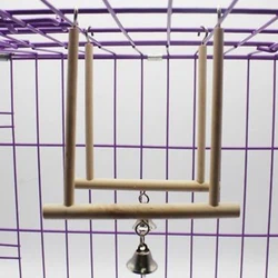 Bird Perch Stand Toy Wood Parrot Paw Grinding Stick Perch Parakeet Cage Accessories Exercise Toy For Budgies Cockatiel Conure