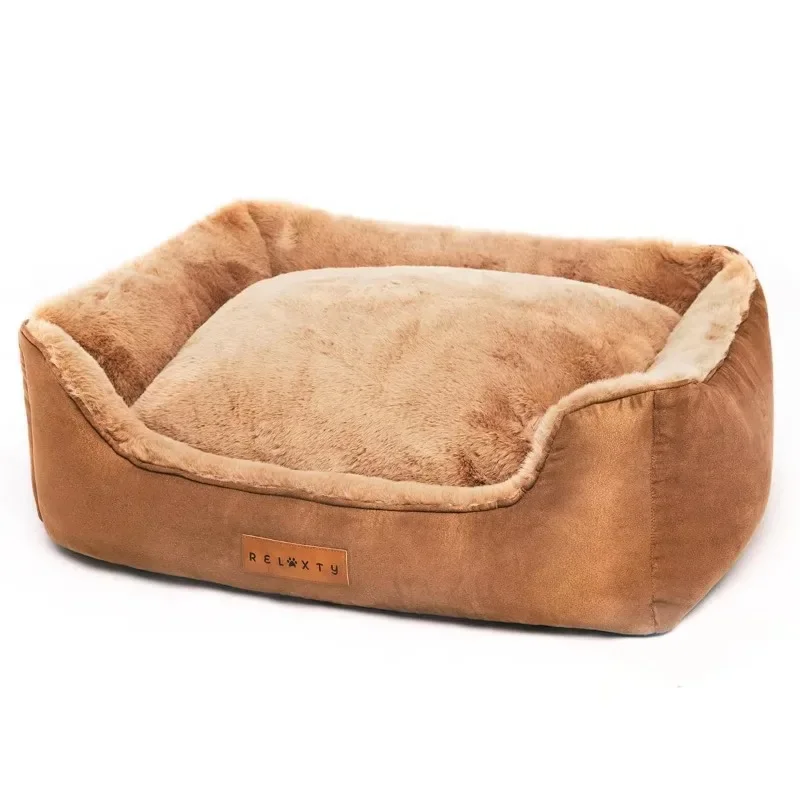 

Deluxe Pet Dog Bed Set Handmade Fleece Blanket Waterproof Function Artificial Fur Rubber Bentonite Material