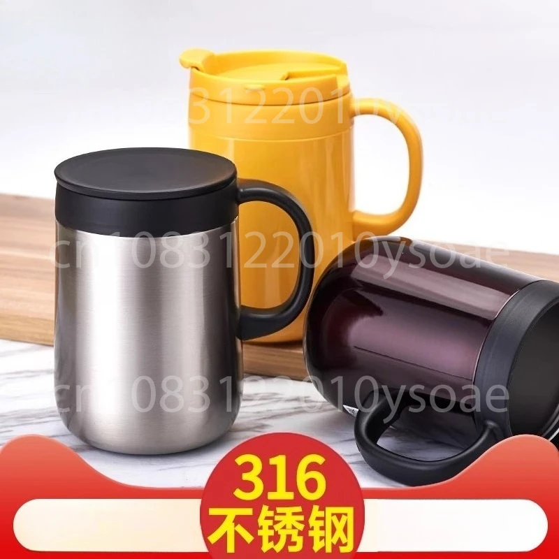 Coffee Thermo Mug 350ml 460ml Office Vacuum Flasks Home Thermos Cup with Handle Insulated Gift Mug Keeps Drinks Hot