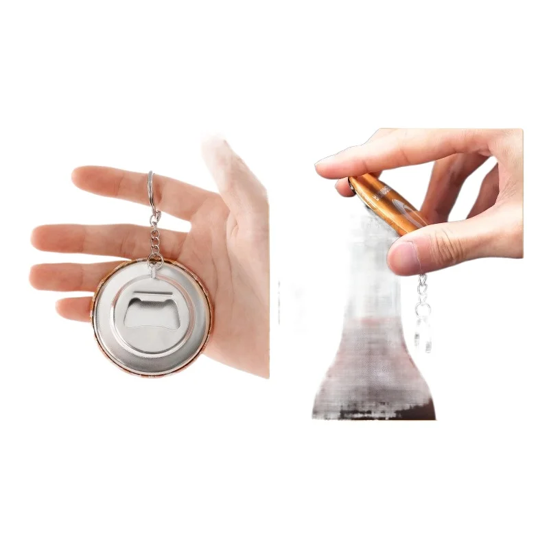 100pcs  Bottle Opener Keychain Base Parts Material 58mm Parts Supplies for Pro Badge Button Maker Machine