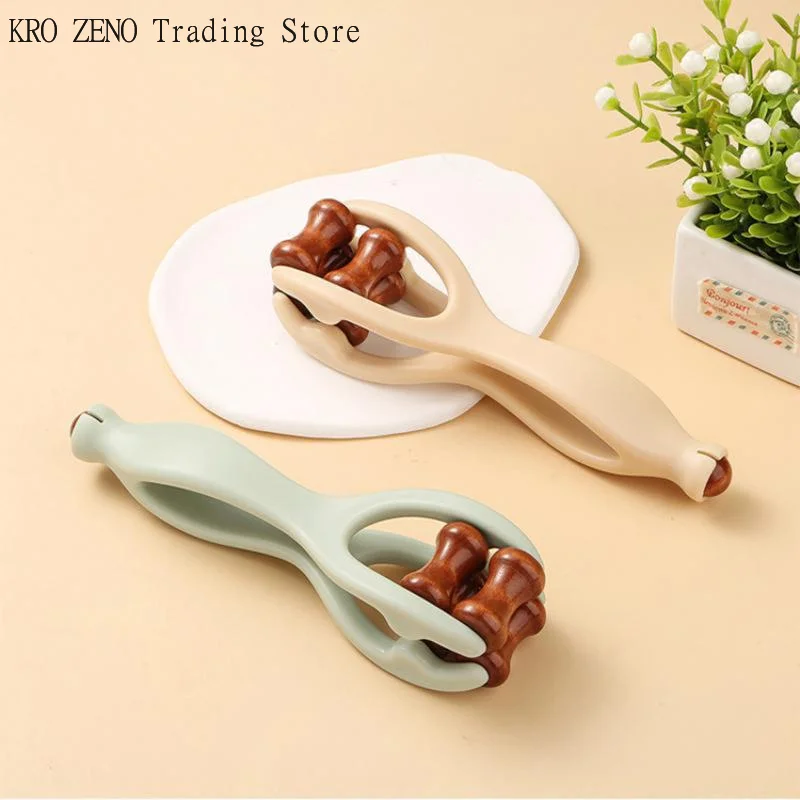 🔝1pcs Solid Wood Finger Massage Roller With 360° Rollers Clip Design Finger Massager Acupressure Stick For Hand Meridian Relief