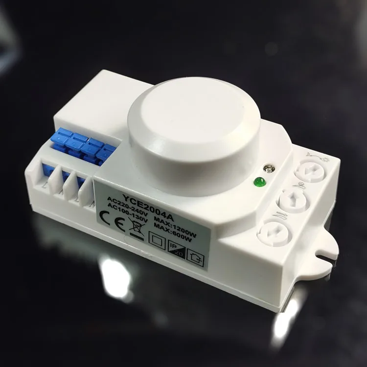 Hot sale 220V/AC-240V/AC 360 degree Microwave Sensor Light Switch Induction Microwave Motion Sensor M001