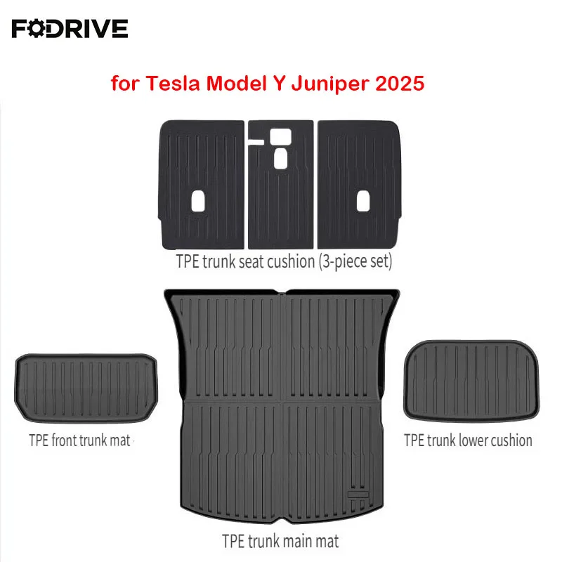 

For Tesla Model Y Juniper Accessories TPE Floor Mat Cargo Liner Waterproof Trunk Mat for Tesla Model Y Juniper 2025-2026
