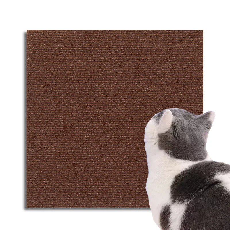 Wall Anti Cat Scratch Sofa DIY Cats Scratch Board Sofa Protection Paws Sharpen Trimmable Self-adhesive Carpet Cats Scratch Board