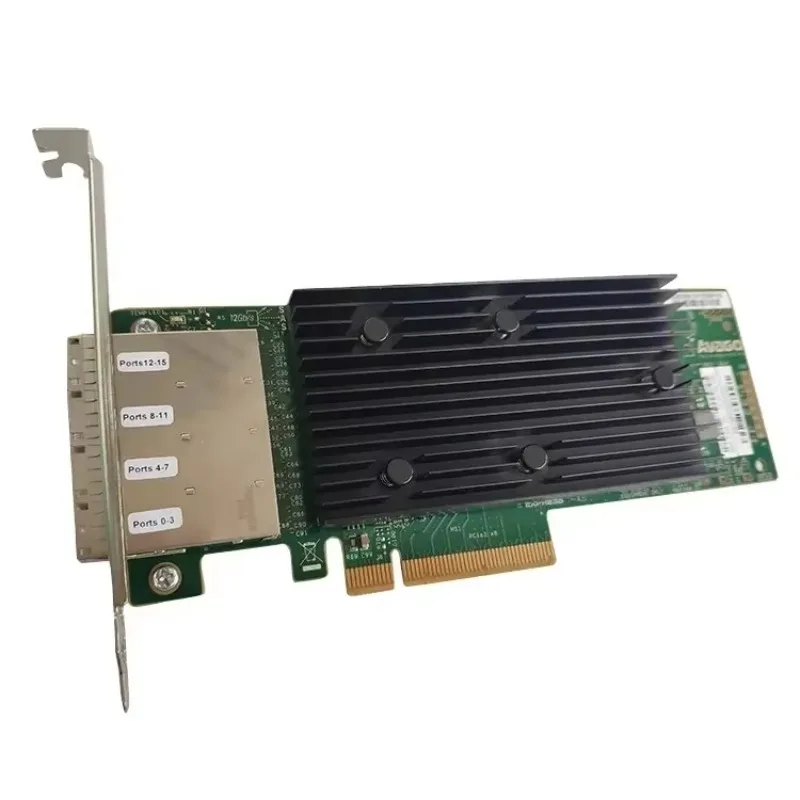 AeroPartsNvme Raid Card New Logic 12GB/s 16 Port SATA And SAS Host Bus Adapter 05-25704-00 LSI 9305-16e