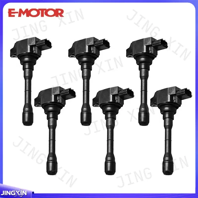 Custom for Infiniti Ignition Coil Set 6PCS UF819 22448-5CA0A Replacement for Q50 Q60 3.0L V6 Engine Auto Parts