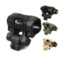 BOOIU 25mm Helmet Flashlight Holder Multi-Angle Plastic Light Clamp Mount Accessory for Fast Helmets