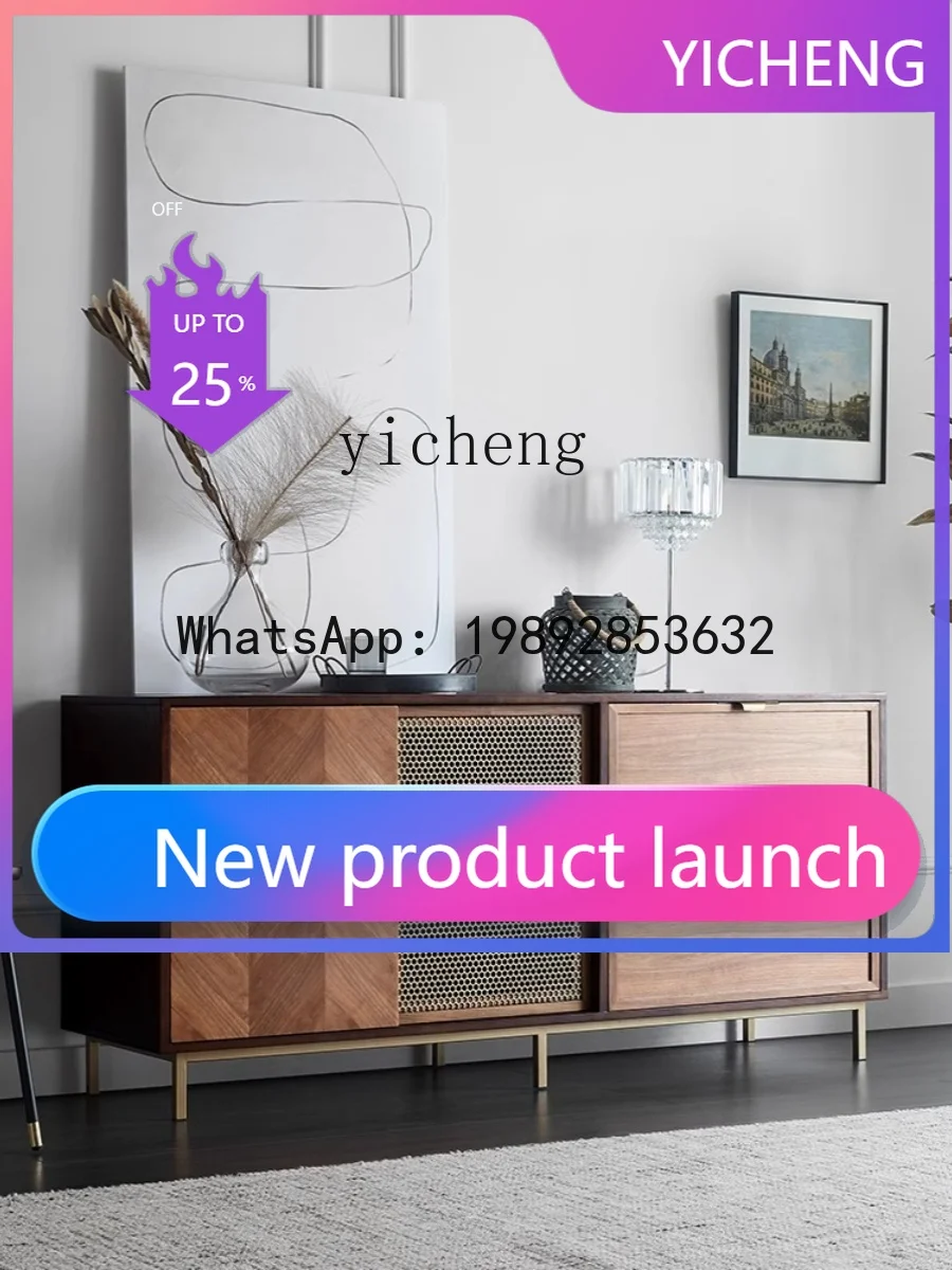 

LYY Light Luxury Sideboard Cabinet Simple Modern Locker Living Room Decoration Entrance Cabinet