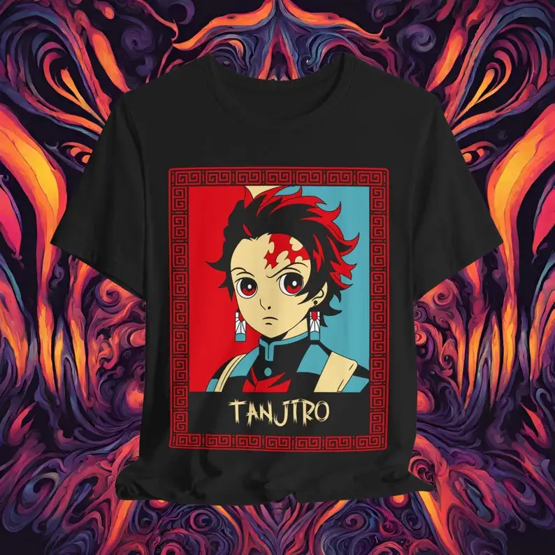 TANJIRO KAMADO T-Shirt, Demon slayer Shirt, Anime Shirt, Anime Unisex T-Shirt, Aesthetic Anime T-Shirt,