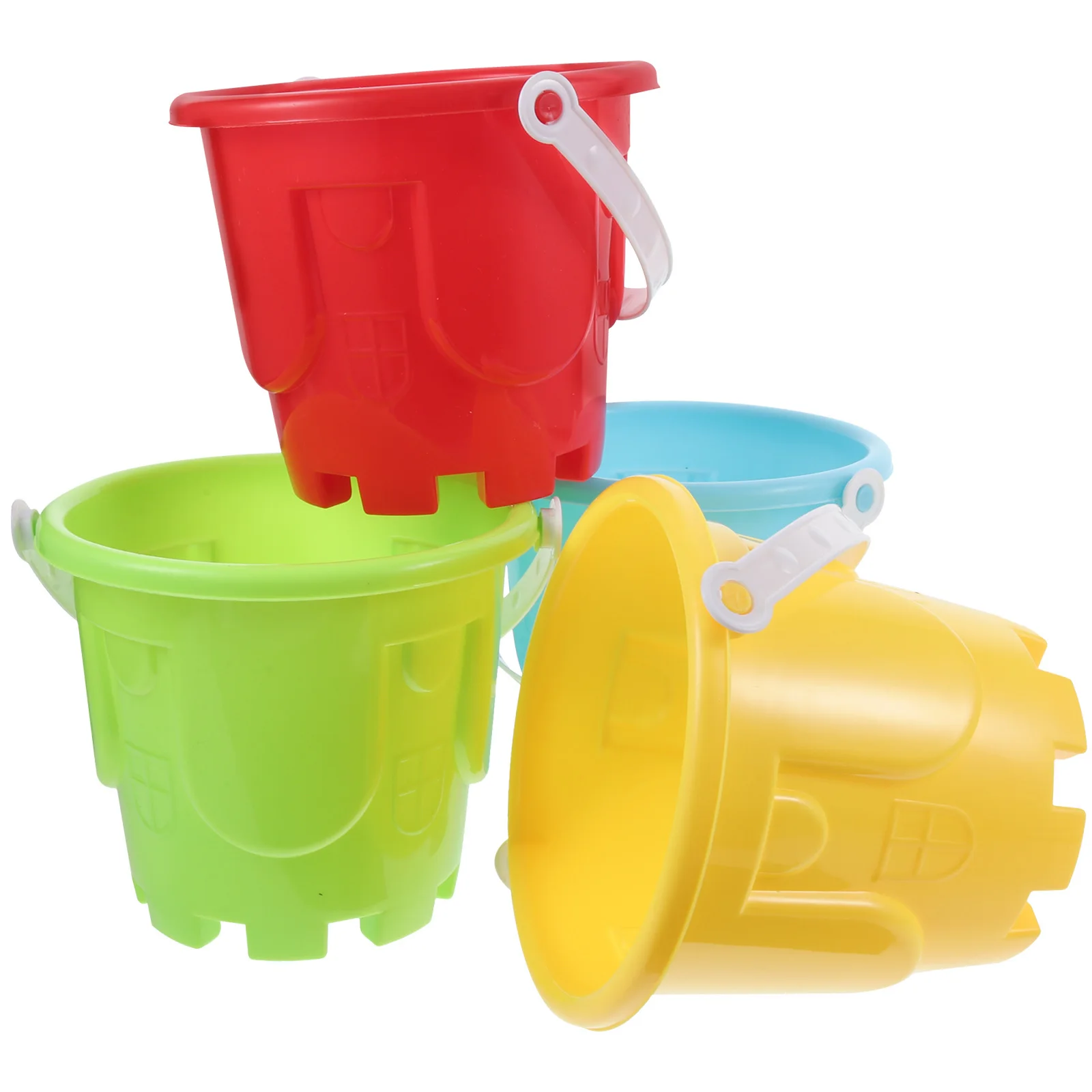 Ensemble de seau de plage pour enfants, 4 pièces, en plastique de qualité supérieure, sable Durable, bac à sable d'extérieur, jeu amusant, jouet de plage pour enfants