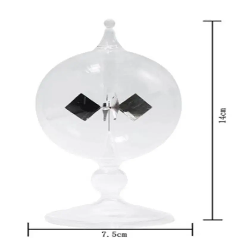 1PC Solar Power Crookes Radiometer Model Educational Equipment Radiometer Light Pressure Windmill Bolometer