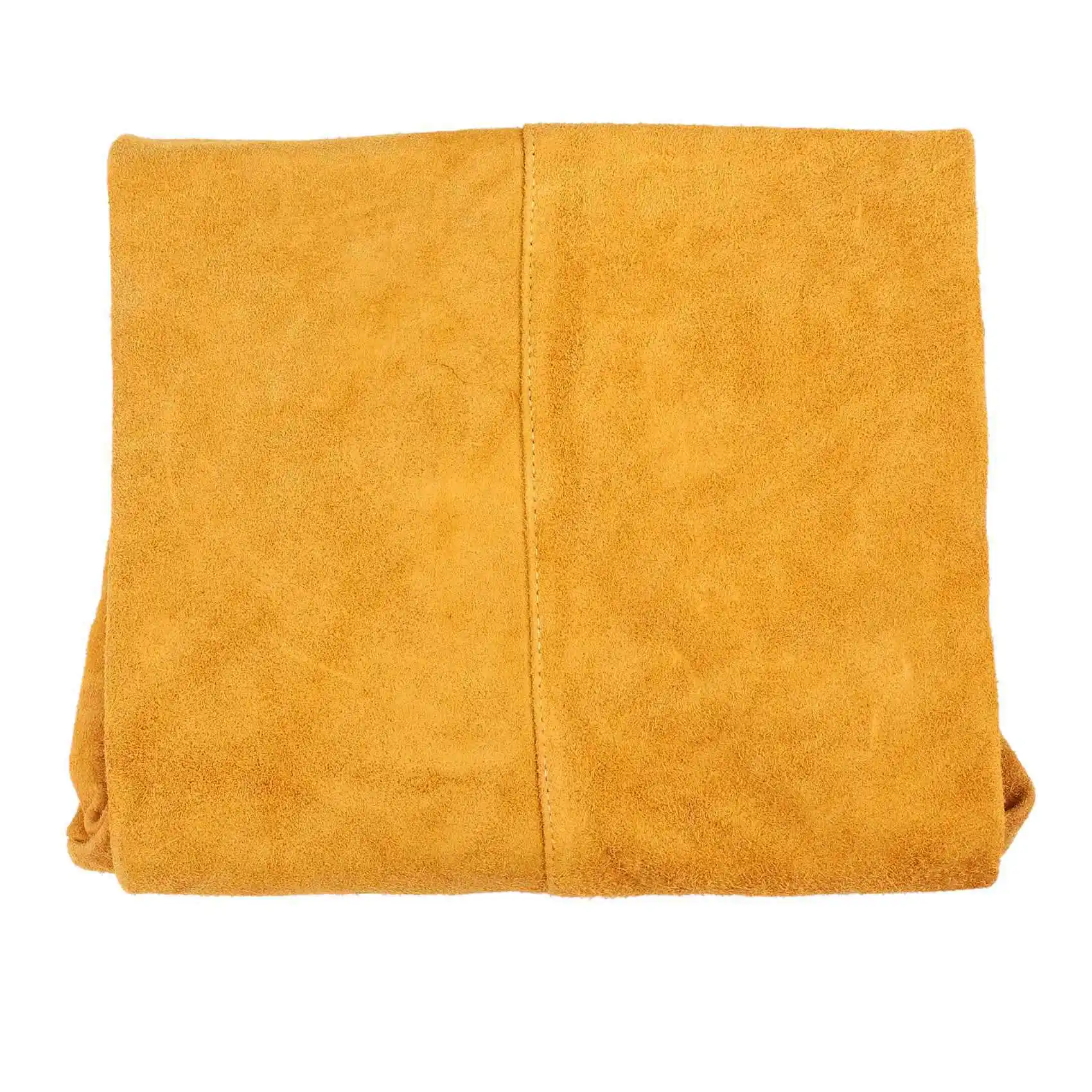 AAAF 2Pcs 120Cm Welding Apron Flame Retardant Long Sleeve Welder Protective Clothing Split Leather Fire-Resistant