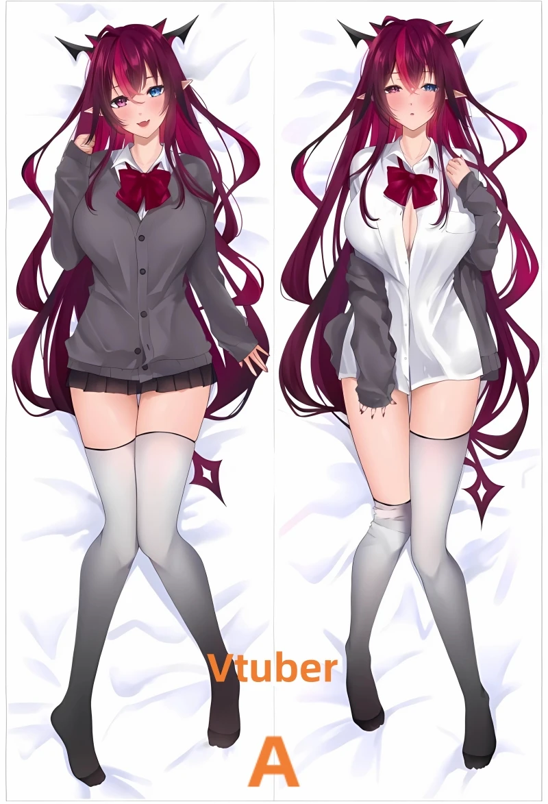 

Dakimakura Anime Pillow Case Vtuber Double-sided Print Of Life-size Body Pillowcase Gifts Can be Customized