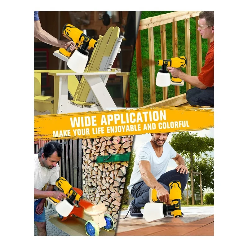สําหรับ DeWalt 18V 20V แบตเตอรี่เครื่องพ่นสีไร้สายไฟฟ้าอัตโนมัติ Paint Sprayer ชุดเครื่องมือเครื่องมือไฟฟ้า