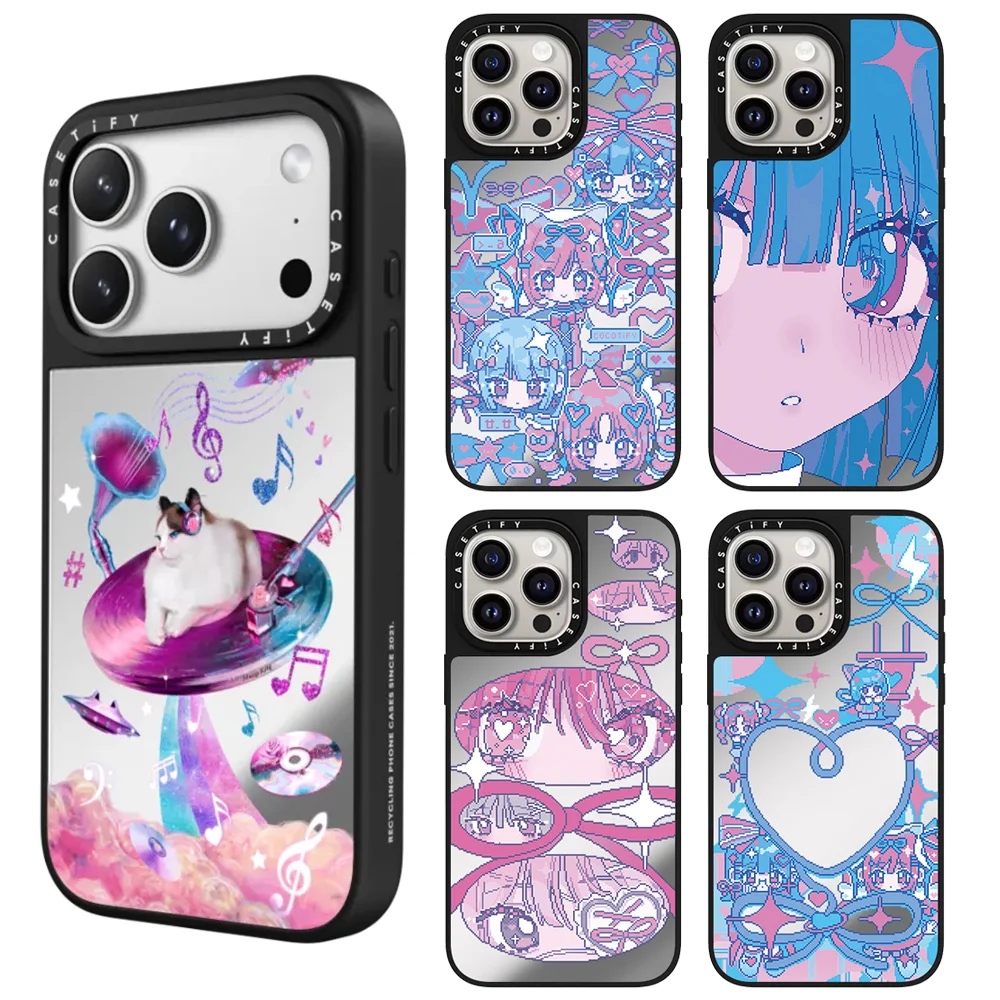 Funda CASETiFY con Diseño de Dibujos Animados de la Serie Girl Selection para iPhone 13 14 15 16 17 Pro Max Air Plus, Magnética y Protectora