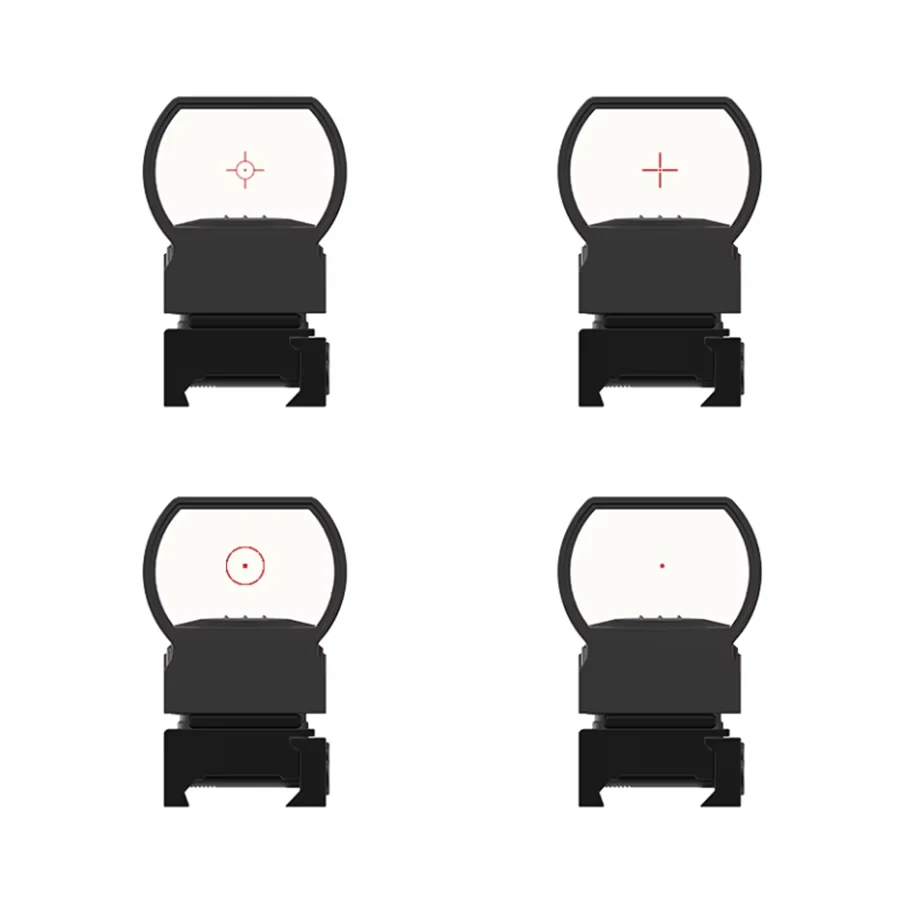 منظار VictOptics 1x22x33 بنقطة حمراء، أربعة أنواع من الشبكات، مصمم للعيارات والذخيرة الحقيقية، نمط تكتيكي
