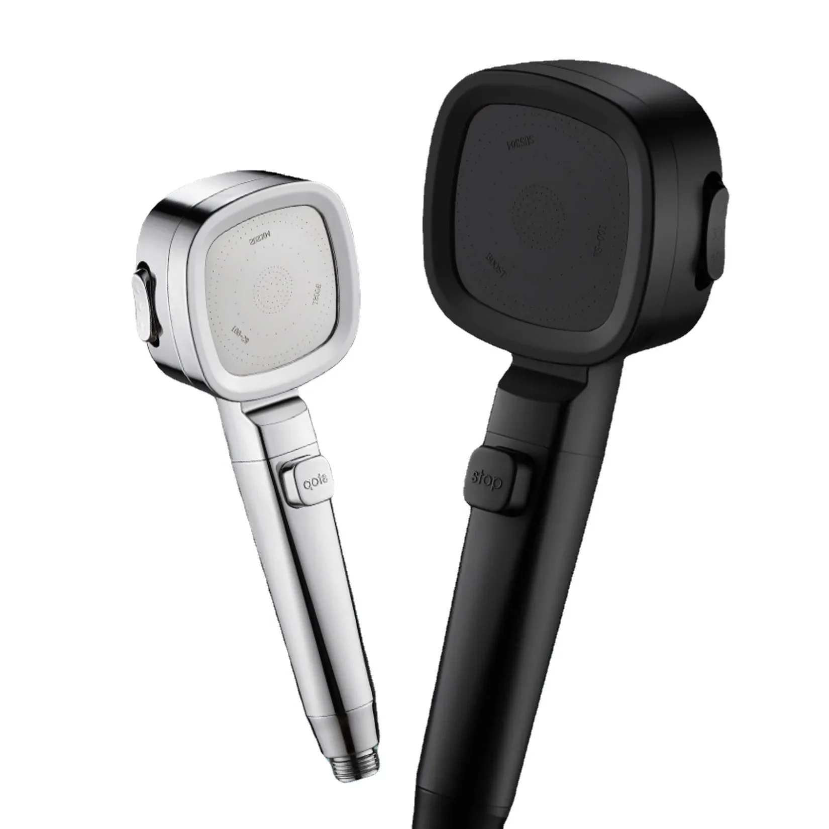 3 โหมดสเปรย์น้ําหัวฝักบัวแรงดันสูงหัวฝักบัวประหยัดน้ําสเปรย์หยุดสัมผัสเดียวหัวฉีดนวดอุปกรณ์ห้องน้ํา