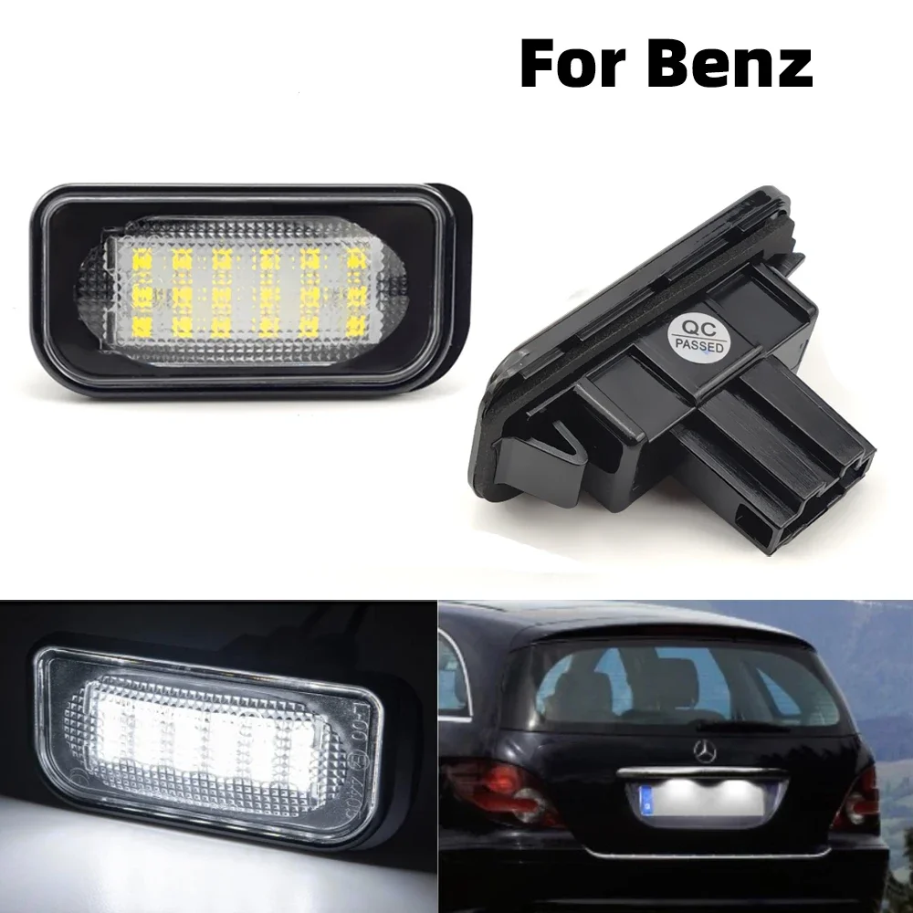 

2pcs For Mercedes Benz C-class LED License Number Plate Light W203 4Door 2001-2007 R230 W209 C209 A209 SL CLK Class Canbus