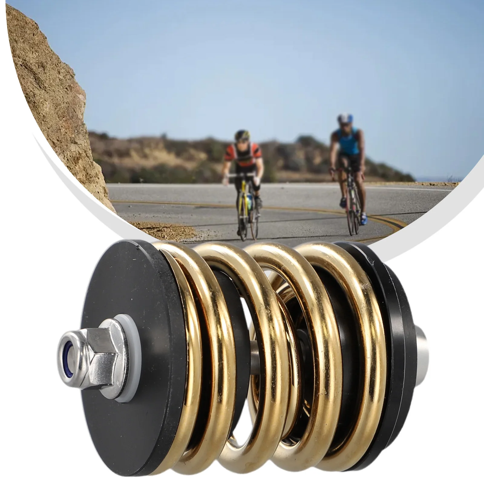 

New Shock Absorber Rear Shock Absorber Double-layer Spring Effective Folding Bicycle For Brompton High Quality Riding