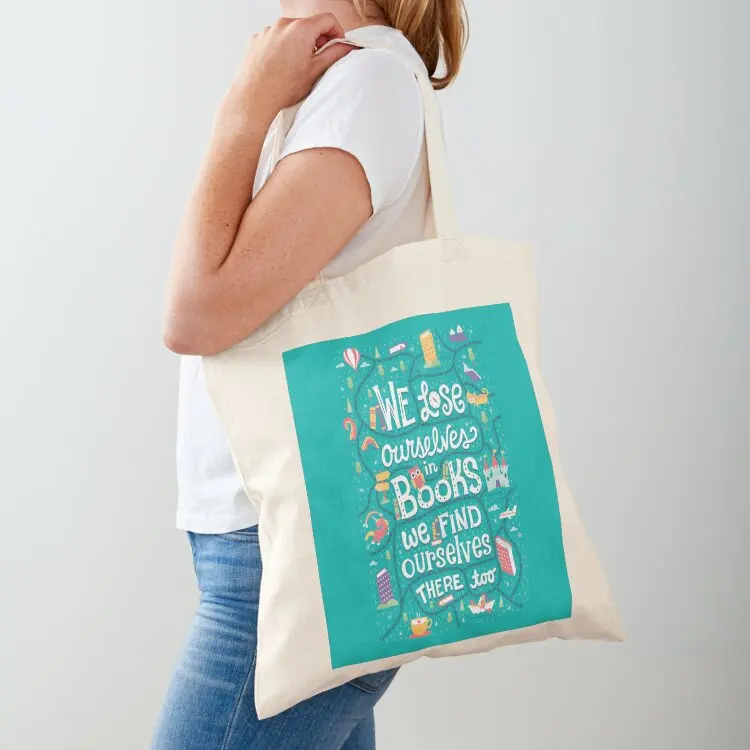 

Lose ourselves in books Tote Bag Shopper bag free delivery bags foldable reusable bag cute tote