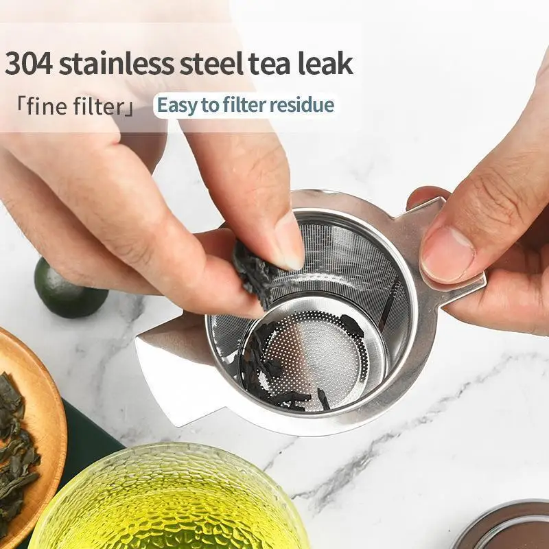 Tea Infuser Teapot Tray Spice Tea Strainer Stainless Steel Coffee Filter Teaware Accessories Kitchen Tools Infusers Tea Leak