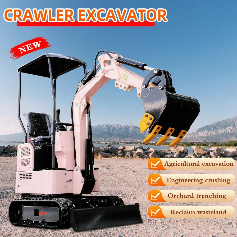 

2 Ton Mini Digger with 360° Rotation Lightweight Design Suitable Mini Excavator for Home Garden Renovation Orchard Planting