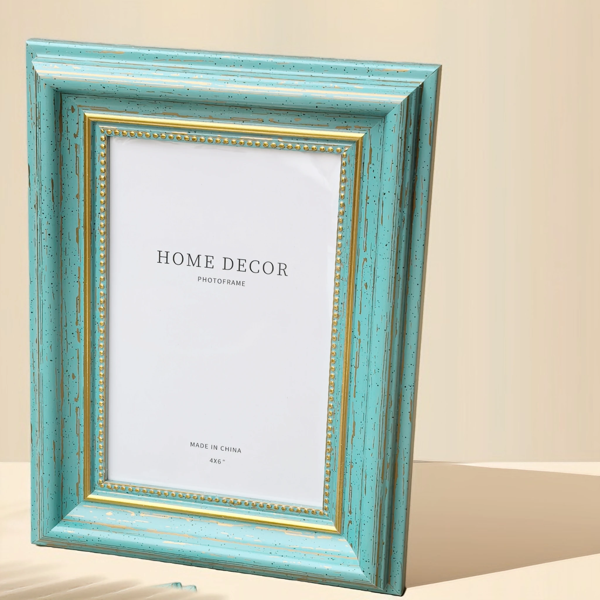 Mint Blue Small Photo Frame 6/7/8 Inch DIY Elegant Home Decorations Tabletop Accessories American Style Retro Vintage