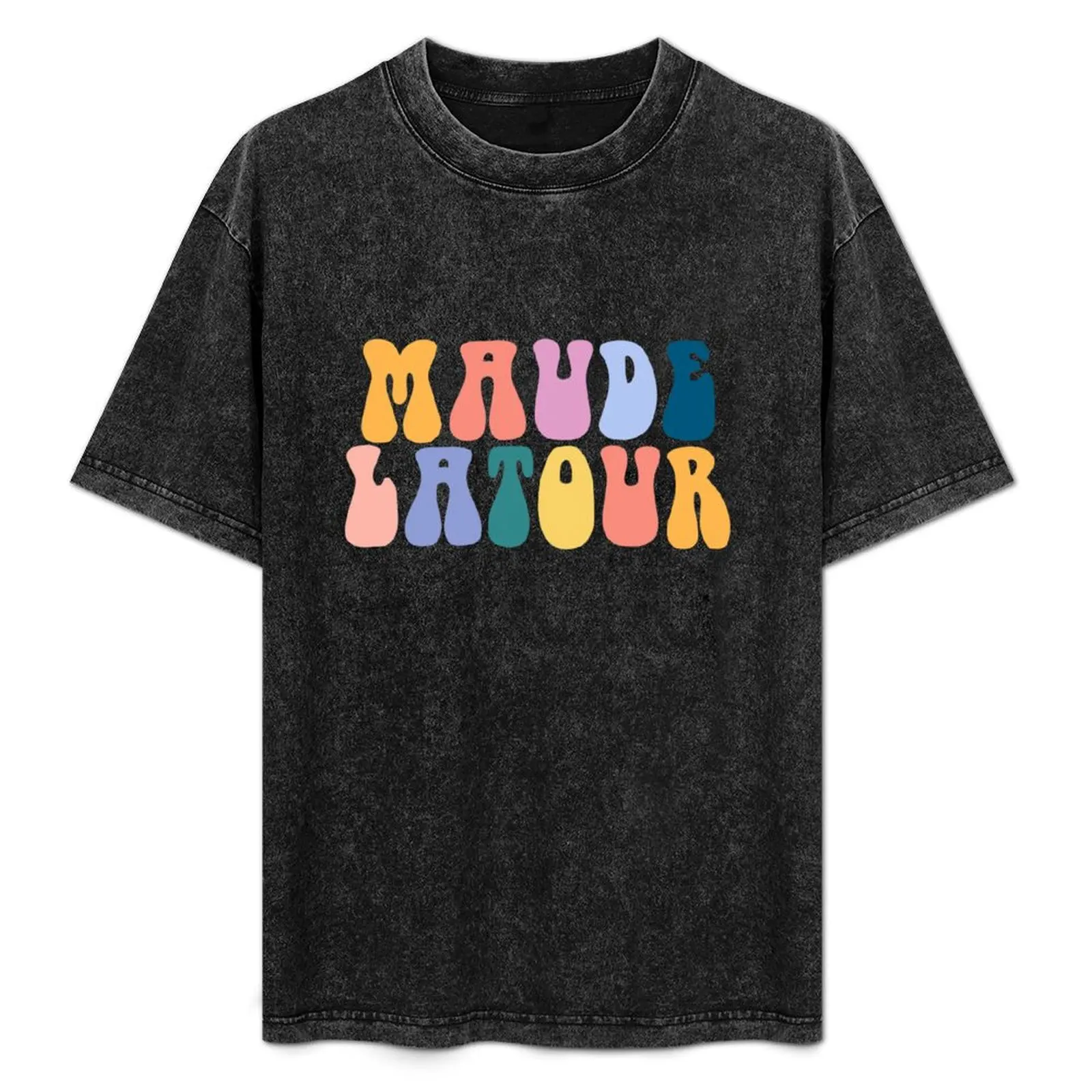 Camiseta Maude Latour Vibes, camiseta informal de manga corta para vacaciones