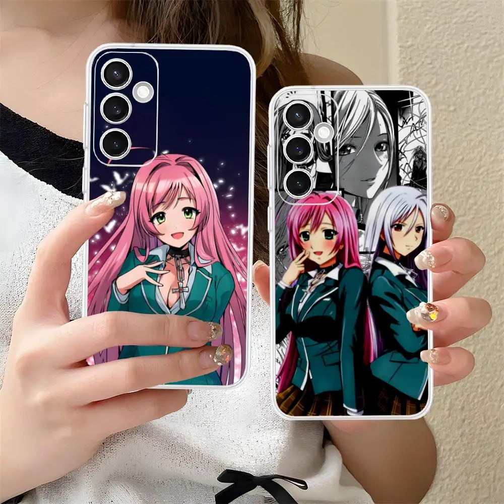 

Чехол для телефона Rosario Vampire Moka Akashiya для Samsung Galaxy S25 S24 S23 S22 S21Plus FE Ultra Clear Color Cover Pretty