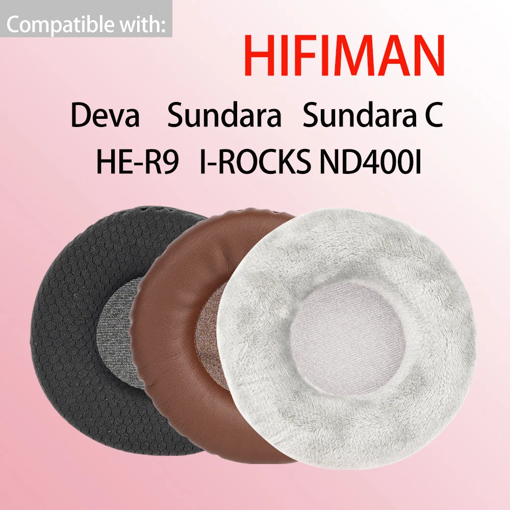 وسادات الأذن من ديفا لسماعات HIFIMAN Sundara C HE-R9 وسائد الأذن البديلة I-ROCKS ND400I غطاء وسادات سماعة الرأس