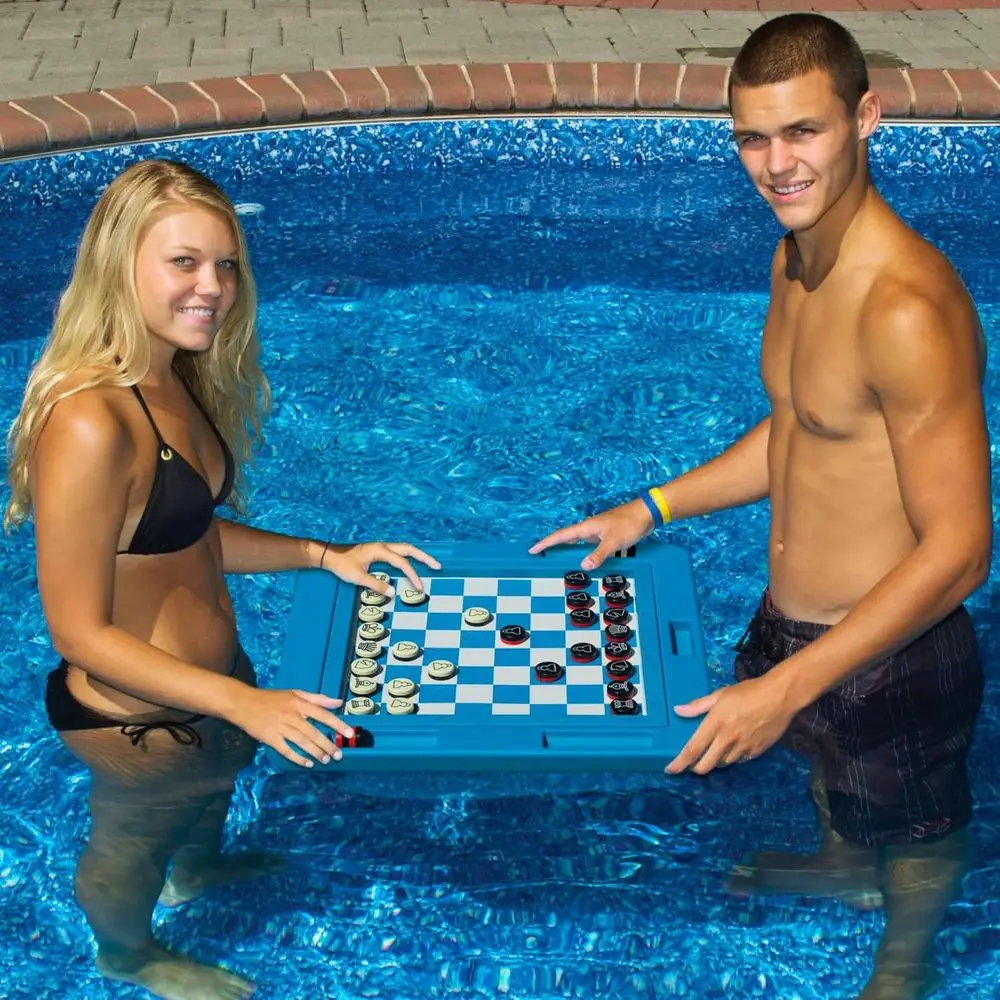 Blue Swimline Multi-Game Floating Board for 2-4 Players