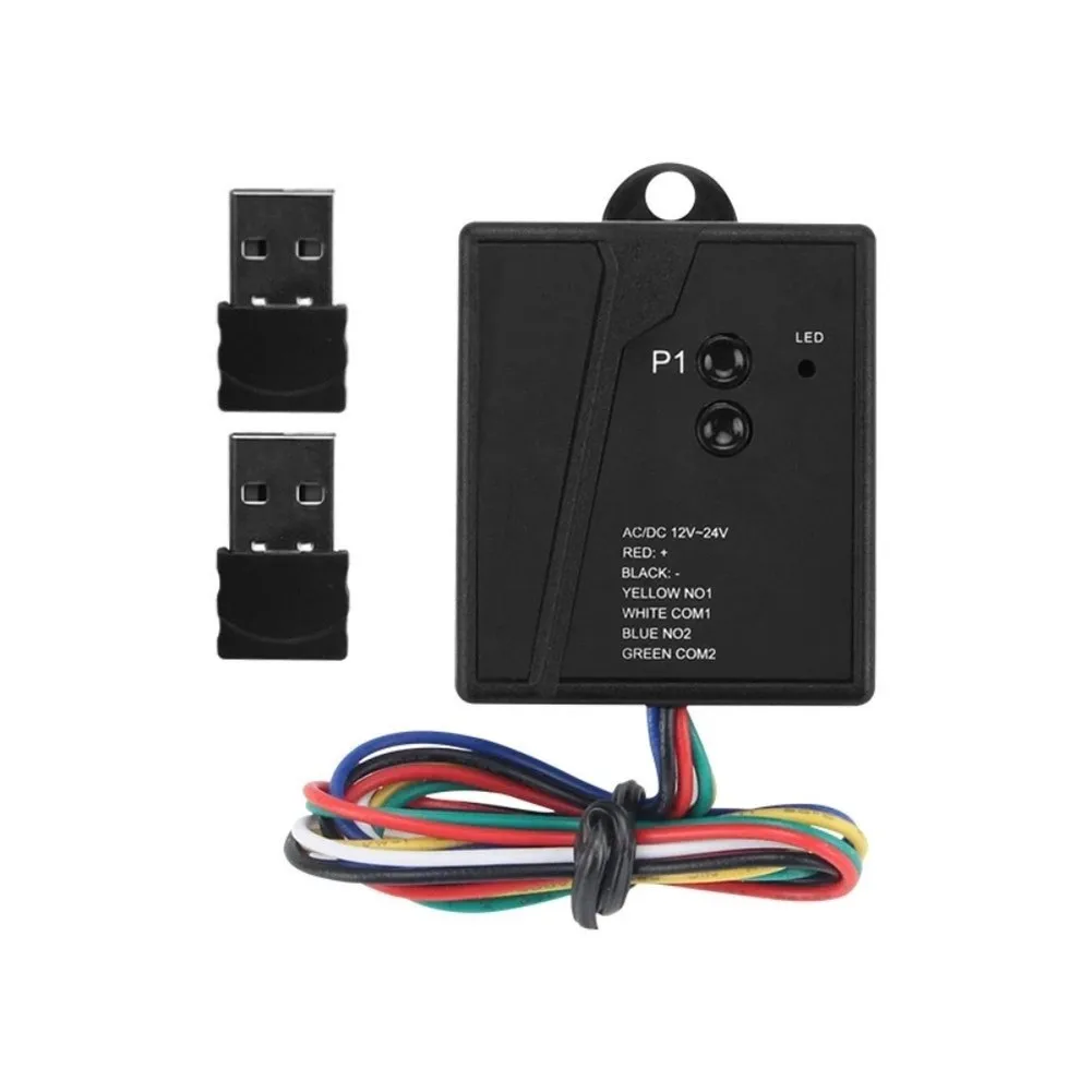 Garage Door Opener Receiver 2.4G USB Sensor 12-24V Wireless Remote Control For Sliding Gate Barrier Automatic For Access System